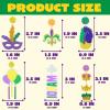 imageJOYIN 12 Pcs Mardi Gras Colorful Earrings Set Gold Green Purple Fleur Mask Crown Earrings for Women Costume Accessories Favors