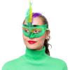 imageJOYIN 12 Pcs Mardi Gras Feather Masks Carnival Masquerade Masks Bulk Mardi Gras Costume Dress Up Accessories for Women Men Outfit