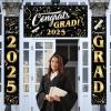 imageJOYIN 3 Pcs Graduation Decorations Class of 2025 Large Graduaiton Banners Set Gold ampamp Black Congrats Grad Party Backdrop and Banner Hanging Porch Supplies for College Graduation IndoorOutdoor DecorBlack