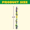 imageJOYIN 4 PCS Mardi Gras Feather Boa 25 Gram 4 Feet Long Yellow Purple Green Feather Boa for Mardi Gras Party Dress Up Masquerade Costume Accessories