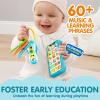 imageJOYIN Baby Musical Toy Phone and Car Keys Teether Set 60 Music and Learning Phrases Baby Learning Toys 10 Months Toddler Birthday Gifts for Girs Boy Easter Basket Stuffers