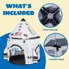 imageJOYIN Rocket Ship Play Tent for Kids  GlowinTheDark Space Tent with Starry Astronaut Spaceship Foldable Playhouse for Boys ampamp Girls Indoor Outdoor Kids Popup Play House Toddler Birthday ToyRocket Tent