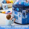 imageJOYIN Rocket Ship Play Tent for Kids  GlowinTheDark Space Tent with Starry Astronaut Spaceship Foldable Playhouse for Boys ampamp Girls Indoor Outdoor Kids Popup Play House Toddler Birthday ToyGlowing Stars Space Tent