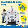 imageJOYIN Rocket Ship Play Tent for Kids  GlowinTheDark Space Tent with Starry Astronaut Spaceship Foldable Playhouse for Boys ampamp Girls Indoor Outdoor Kids Popup Play House Toddler Birthday ToyRocket Tent