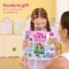 imageKlever Kits 16 Projects Gem Painting Kids Diamond Gem Painting Kit with 5D Gem Arts and Crafts for Girls Ages 612 Gem Craft Activities Kits PrincessPrincess