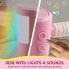imageSYNCFUN Baby Balance Bike with Music and Light for 12 Year Old Toddlers 1st Birthday Gift One Year Old Birthday Gift for Boys Girls Outdoor Baby Toys PinkPink
