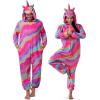 imageSpooktacular Creations Halloween Unicorn Costume Unisex Adult Unicorn Jumpsuit for Halloween Cosplay Themed PartiesRainbow