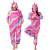 imageSpooktacular Creations Halloween Unicorn Costume Unisex Adult Unicorn Jumpsuit for Halloween Cosplay Themed PartiesRainbow