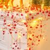 imageJOYIN 108ft Christmas Berry Garland String Light Beaded 39 LED Decorative PreLit Garland Indoor and Outdoor Decorations for Home Parties and Indoor Decor for Fireplace Mantel Christmas Holiday