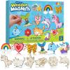 imageJOYIN 12 Glow in The Dark Wooden Magnets for Kids Paint Your Own Arts and Crafts Painting Kit Halloween Crafts Birthday Parties and Family Crafts Gift Party Favors for Boys Girls Ages 3Fantasy