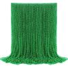 imageJOYIN 120 PCS Mardi Gras Beads Necklace Green Bead Necklace Metallic Colors Necklaces Set for Mardi Gras Party Favors Supplies Costume Accessories Masquerade DecorationsGreen