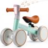 imageSYNCFUN Baby Balance Bike with Music and Light for 12 Year Old Toddlers 1st Birthday Gift One Year Old Birthday Gift for Boys Girls Outdoor Baby Toys PinkGreen