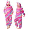 imageSpooktacular Creations Halloween Unicorn Costume Unisex Adult Unicorn Jumpsuit for Halloween Cosplay Themed PartiesRainbow