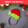 imageJOYIN 2 Pcs Christmas Elf Hat Headbands Xmas Elf Furry Hat Headbands with Red ampamp Green Fabricwrapped Christmas Headdress for Adults and Children Parties Roleplaying Photo Props