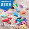 imageJOYIN 12 Pcs 3D Printed Animals Set Mini Animals 3D Printed Toys  Cute Articulated Flexible Figurines Fidget Toys for Party Favors Birthday Gifts Desk Pets Office Home DecorOcean Animals