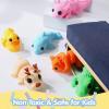 imageJOYIN 12 Pcs 3D Printed Animals Set Mini Animals 3D Printed Toys  Cute Articulated Flexible Figurines Fidget Toys for Party Favors Birthday Gifts Desk Pets Office Home DecorMix Animals