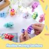imageJOYIN 12 Pcs 3D Printed Animals Set Mini Animals 3D Printed Toys  Cute Articulated Flexible Figurines Fidget Toys for Party Favors Birthday Gifts Desk Pets Office Home DecorDinosaur Animals