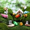 imageJOYIN 12 Pcs 3D Printed Animals Set Mini Animals 3D Printed Toys  Cute Articulated Flexible Figurines Fidget Toys for Party Favors Birthday Gifts Desk Pets Office Home DecorMix Animals