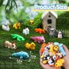 imageJOYIN 12 Pcs 3D Printed Animals Set Mini Animals 3D Printed Toys  Cute Articulated Flexible Figurines Fidget Toys for Party Favors Birthday Gifts Desk Pets Office Home DecorMix Animals