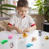 imageJOYIN 12 Pcs 3D Printed Animals Set Mini Animals 3D Printed Toys  Cute Articulated Flexible Figurines Fidget Toys for Party Favors Birthday Gifts Desk Pets Office Home DecorMix Animals