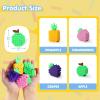 imageJOYIN 4 Pcs 3D Printed Fidget Fruit Toys Make a Sound Flexible Desk Fidget Worm Toy for Stress Relief Boys Girls Kids Adults Birthday Gift Party Favors Stress Toys