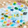 imageJOYIN 50 Pcs Mini Ocean Resin Animals Figures Mini Sea Animals Figurines for Aquarium Ornaments Decorations Cute Garden Accessories Slime Charms for Crafts DIY Miniature ScenesOcean Animals
