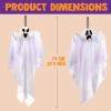 imageJOYIN 1 PC 275quot Halloween Hanging Ghosts Decorations Outdoor Halloween Flying White Ghosts Decor for Tree Front Yard Patio Lawn Garden Haunted House Prop Party Dcor Outside