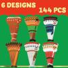 imageJOYIN 144 PCS Christmas Bookmark Rulers Bulk Party Favors with 6 Designs for Holiday Present Goodie Gift Classroom Rewards for Kids Student Goody and Prizes