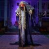 imageJOYIN 62 Halloween Decorations Outdoor Animatronics Standing Hunchback Witch with Light Creepy Sound Decor Radar Motion Activated Scary Haunted House Prop for Yard Lawn Garden Outside IndoorHunchback Witch