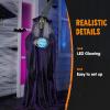 imageJOYIN 72quot Outdoor Halloween Decorations Animatronics Witch with Cane Life Size Animated Ghost Haunted House Prop Dcor with Creepy Sound and Lightup Eyes Party SuppliesCrystal Ball Witch