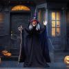 imageJOYIN 72quot Outdoor Halloween Decorations Animatronics Witch with Cane Life Size Animated Ghost Haunted House Prop Dcor with Creepy Sound and Lightup Eyes Party SuppliesHunchback Witch