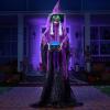 imageJOYIN 72quot Outdoor Halloween Decorations Animatronics Witch with Cane Life Size Animated Ghost Haunted House Prop Dcor with Creepy Sound and Lightup Eyes Party SuppliesWitch with Cauldron
