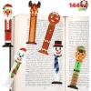 imageJOYIN 144 PCS Christmas Bookmark Rulers Bulk Party Favors with 6 Designs for Holiday Present Goodie Gift Classroom Rewards for Kids Student Goody and Prizes