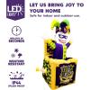 imageJOIEDOMI Mardi Gras Animated Inflatable Yard Decoration 4 FT Jester in The Box with Buildin LEDs Blow Up Inflatables for Party Indoor Outdoor Yard Garden Lawn Decor