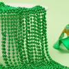 imageJOYIN 12 PCS Mardi Gras Beads Necklace Green Purple Gold Metallic Mardi Gras Decorations Necklace Beads Mardi Gras Accessories Throws Beads Bulk for Mardi Gra Party FavorGreen