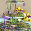 imageJOYIN 12 PCS Mardi Gras Beads Necklace Green Purple Gold Metallic Mardi Gras Decorations Necklace Beads Mardi Gras Accessories Throws Beads Bulk for Mardi Gra Party FavorPurple Green Gold