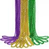 imageJOYIN 12 PCS Mardi Gras Beads Necklace Green Purple Gold Metallic Mardi Gras Decorations Necklace Beads Mardi Gras Accessories Throws Beads Bulk for Mardi Gra Party FavorPurple Green Gold