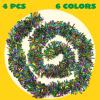 imageJOYIN 4 Pcs Mardi Gras Tinsel Garland 66 Ft Gold Green Purple Metallic Streamers for Sparkling Glittering Hanging Decorations Indoor Outdoor Mardi Gras Party Decorations Carnival Accessories