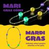 imageJOYIN 41 LED Mardi Gras Jumbo Bead Necklaces Light Up Party Necklaces Gold Green Purple Mardi Gras Necklace Bead Mardi Gras Decorations Party Favors Outfit Accessories
