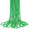 imageJOYIN 12 PCS Mardi Gras Beads Necklace Green Purple Gold Metallic Mardi Gras Decorations Necklace Beads Mardi Gras Accessories Throws Beads Bulk for Mardi Gra Party FavorGreen