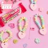 imageSYNCFUN 24PCS Candy Bracelets Valentines Day Color Individually Wrapped Snacks Tiny Classroom Exchange Gift for Kids Party Favor Holiday Reward PrizesColorful Candy Bracelets