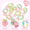 imageSYNCFUN 24PCS Candy Bracelets Valentines Day Color Individually Wrapped Snacks Tiny Classroom Exchange Gift for Kids Party Favor Holiday Reward PrizesColorful Candy Bracelets
