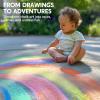 imageJOYIN 12 PCS Jumbo Sidewalk Chalk with 6 Colors Washable Sidewalk Chalk for Kids NonToxic School Supplies Outdoor Games Playground Accessories12