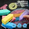 imageJOYIN 12 PCS Jumbo Sidewalk Chalk with 6 Colors Washable Sidewalk Chalk for Kids NonToxic School Supplies Outdoor Games Playground Accessories12