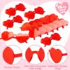 imageJOYIN 12 Packs Valentines Day Plum Pink and Red Heart Shaped Sunglasses Classroom Exchange Gift for Kids Classroom Holiday Prizes Sunglasses for Women and Girl Party Favor Holiday RewardRed Glasses
