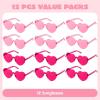 imageJOYIN 12 Packs Valentines Day Plum Pink and Red Heart Shaped Sunglasses Classroom Exchange Gift for Kids Classroom Holiday Prizes Sunglasses for Women and Girl Party Favor Holiday RewardPink and Rose Red Glasses