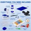 imageKlever Kits Microscope Explorer Set for Kids 2 in 1 Science Experiment Toy with Portable Microscope and 12 Specimen Slides 60X180X Educational Toys for Kids Aged 5 by Jova