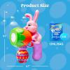 imageSloosh 2 Packs Easter Bunny Bubble Gun for Toddlers 3 Light Up Bunny Bubble Blower with 12 Refill Solution for Kids Ages 48 Birthday Party Gifts Outdoor Easter