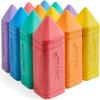 imageJOYIN 12 PCS Jumbo Sidewalk Chalk with 6 Colors Washable Sidewalk Chalk for Kids NonToxic School Supplies Outdoor Games Playground Accessories12