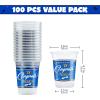 imageJOYIN 100 Pcs 16oz Graduation Party Plastic Cups Blue Grad Disposable Cups for Class of 2026 Graduates PET Cup Tableware Bulk for 2026 High School College Graduation School Grad Party Supply DecorBlue